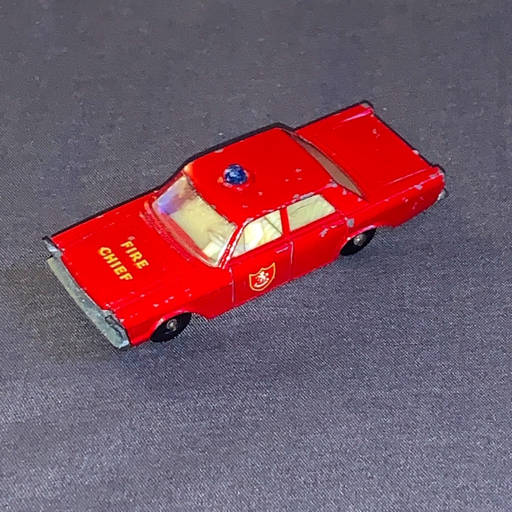 Vintage Matchbox Series No. 55/59 Ford Galaxie Fire Chief. 1966 Original!!!